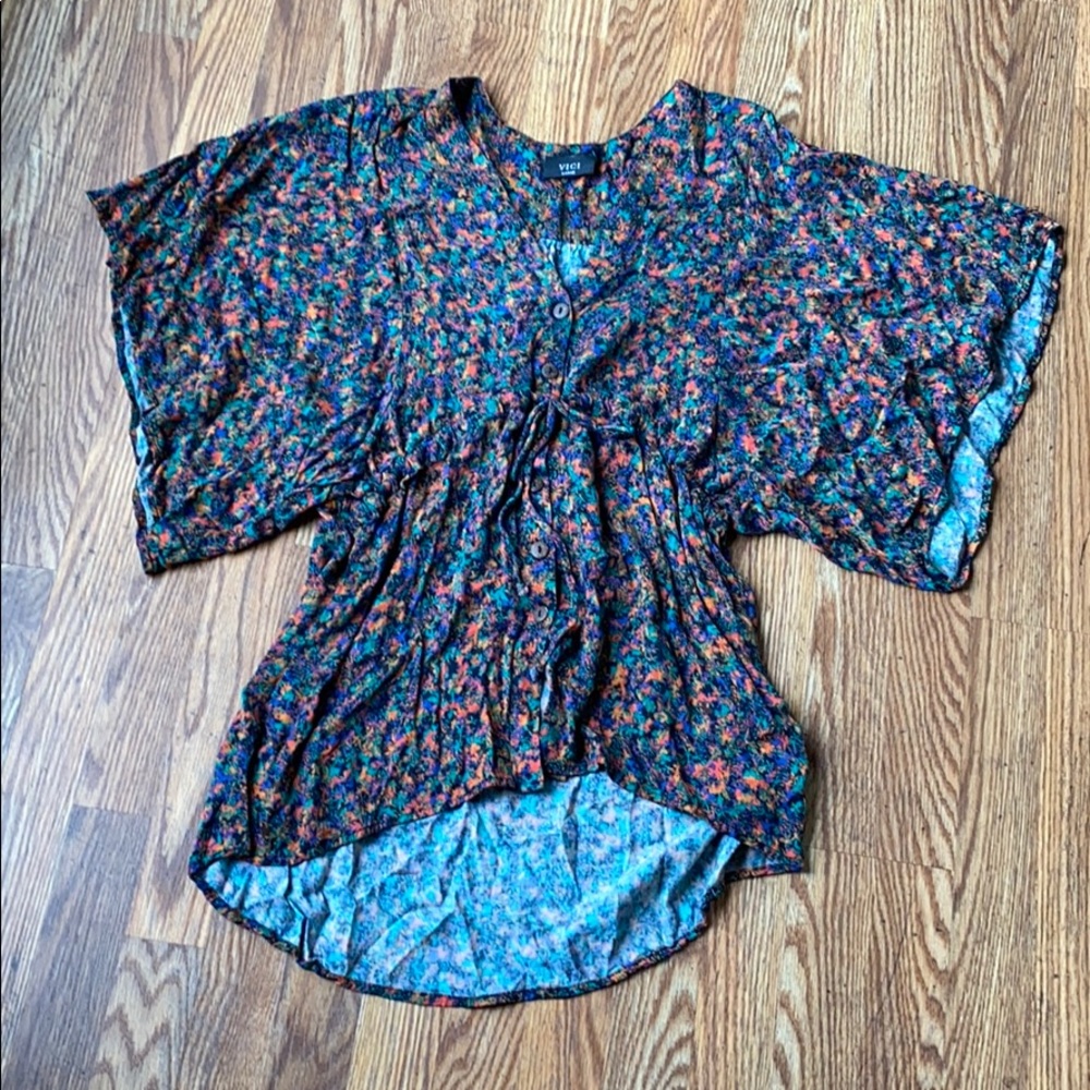 Vici top/dress multicolored size large
